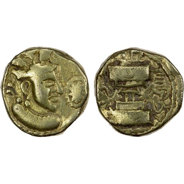 INDO-SASANIAN: Rana Datasatya, ca. 5th/6th century, electrum dinar (6.90g), bold VF