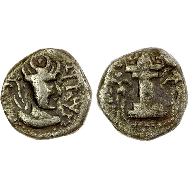 SIND: Grahashura, 7th century, debased AV dinar (5.28g), F-VF