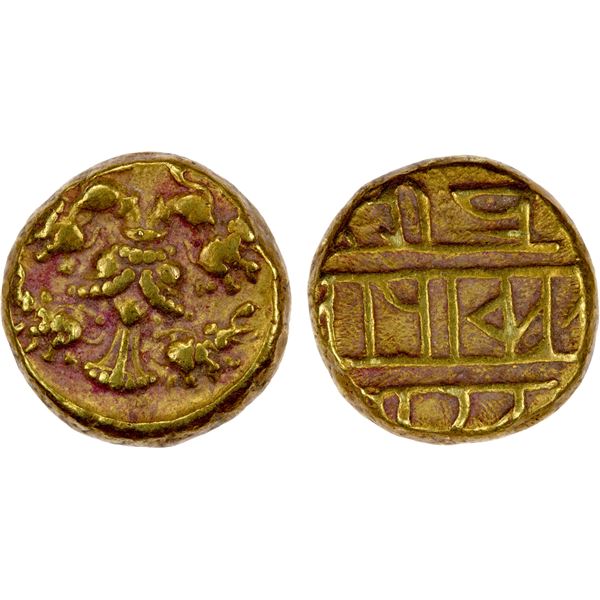 VIJAYANAGAR: Achyutaraya, 1529-1542, AV pagoda (3.40g), VF-EF