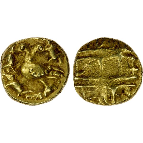 VIJAYANAGAR: Achyutaraya, 1529-1542, AV ½ pagoda (1.66g), VF
