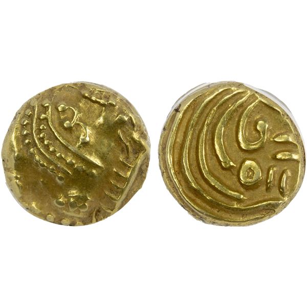 WESTERN GANGAS: Anonymous, ca. 11th-13th century, AV pagoda, ANACS XF40
