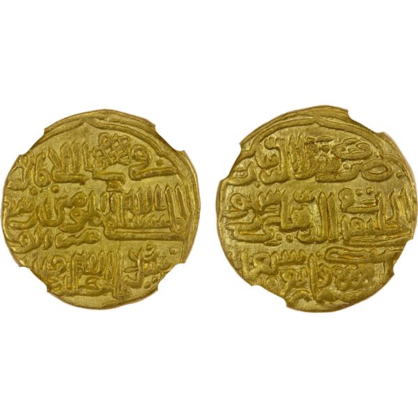 DELHI: Muhammad III b. Tughluq, 1325-1351, AV tanka (11.01g), Delhi, ND, NGC AU details