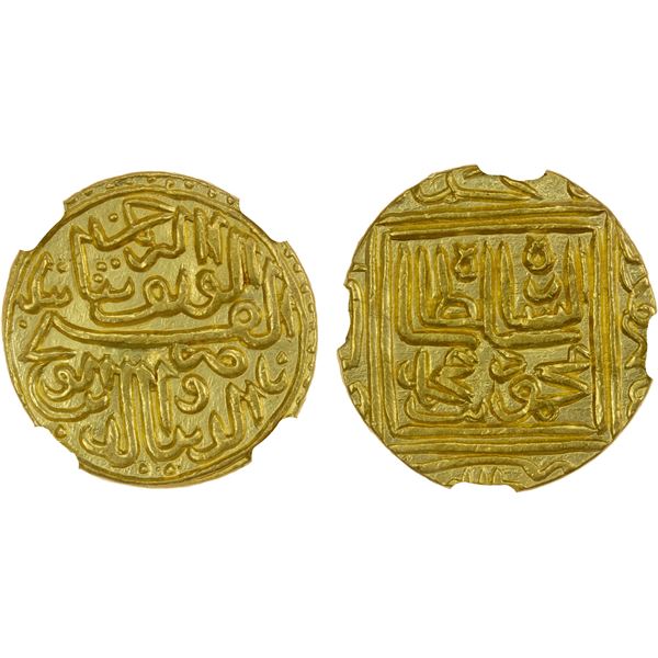 GUJARAT: Nasir al-Din Mahmud Shah I, 1458-1511, AV heavy tanka (12.01g), Muhammadabad, AH912, NGC AU