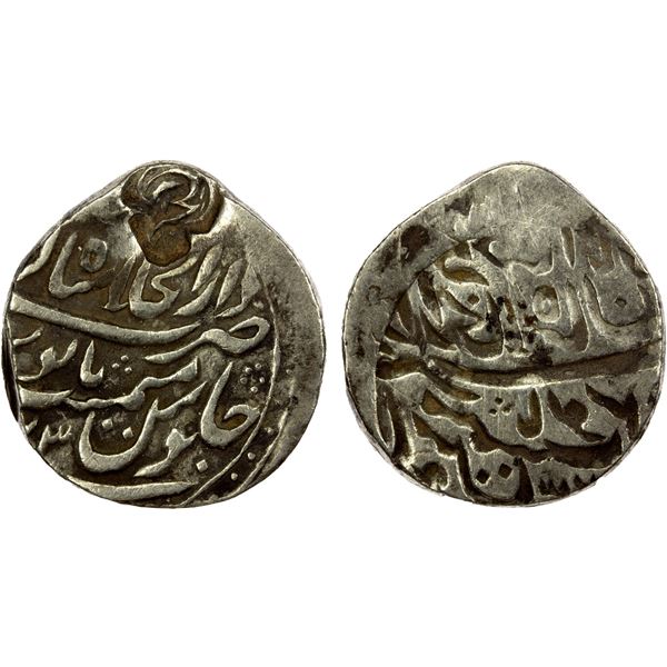 JAISALMIR: AR rupee (11.23g), "Shahjahanabad", year "23"