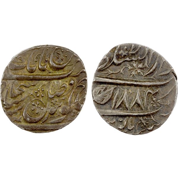 SIKH EMPIRE: AR rupee (11.16g), Lahore, VS[18]91, AU