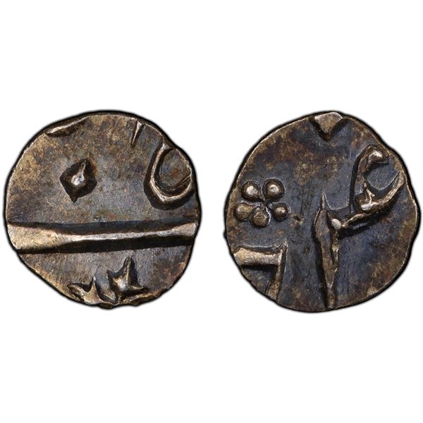 BENGAL PRESIDENCY: AR 1/64 rupee (0.18g), Murshidabad, year 4, PCGS MS62