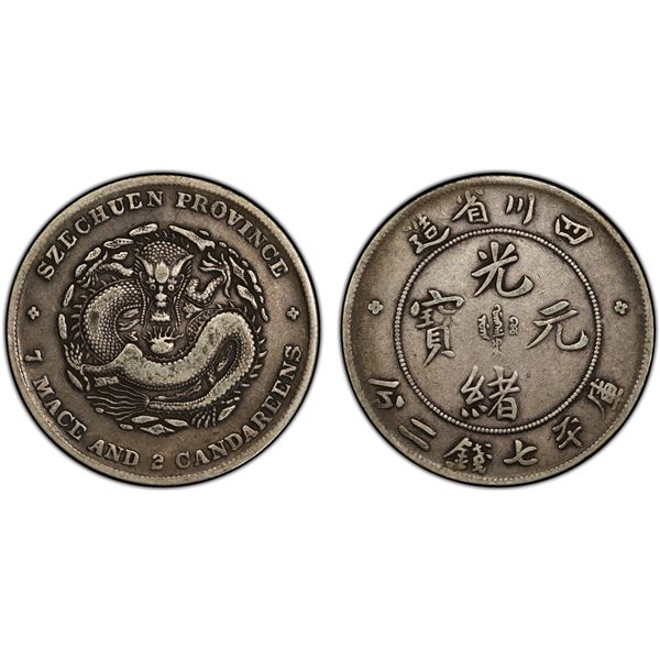 SZECHUAN: Kuang Hsu, 1875-1908, AR dollar, ND (1901-08), PCGS VF35