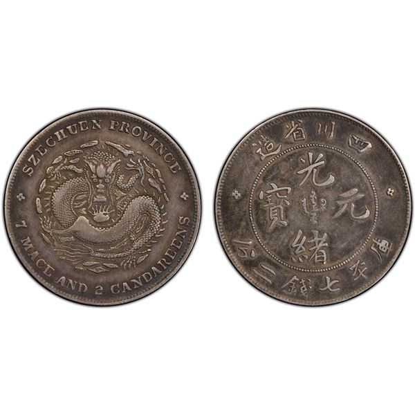 SZECHUAN: Kuang Hsu, 1875-1908, AR dollar, ND (1901-08), PCGS VF details