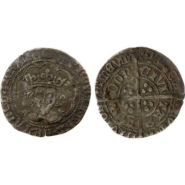 ENGLAND: Richard III, 1483-1485, AR groat (3.04g), London, ND, VF