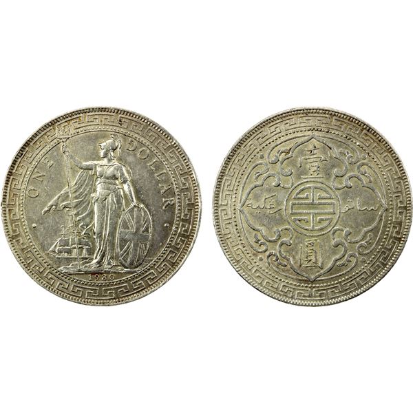 GREAT BRITAIN: AR trade dollar, 1930, EF-AU