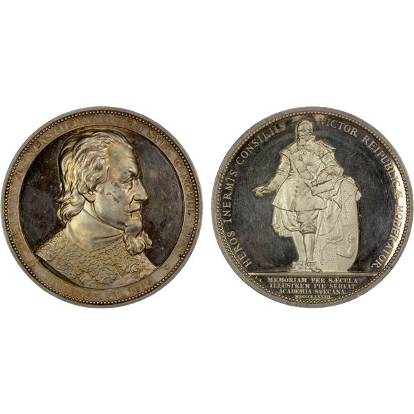 SWEDEN: AR medal (85.69g), 1883, Brilliant Unc