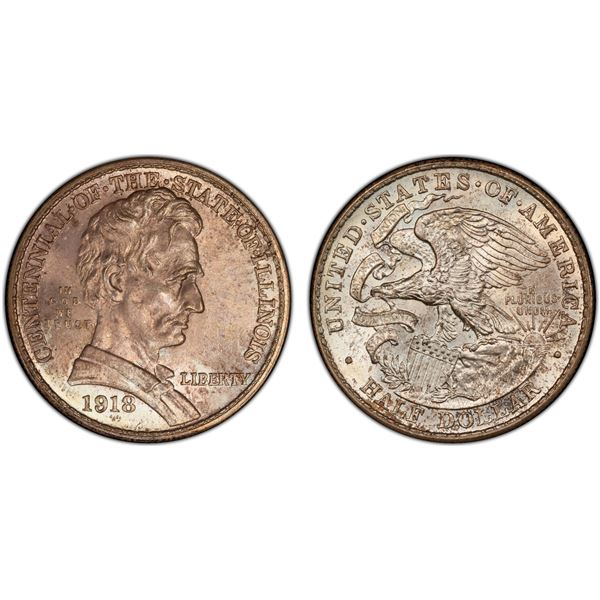 UNITED STATES: AR 50 cents, 1918, PCGS MS64