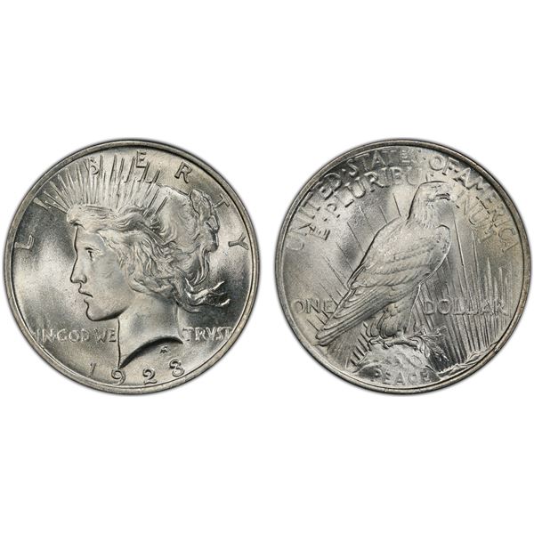 UNITED STATES: AR dollar, 1923, PCGS MS65
