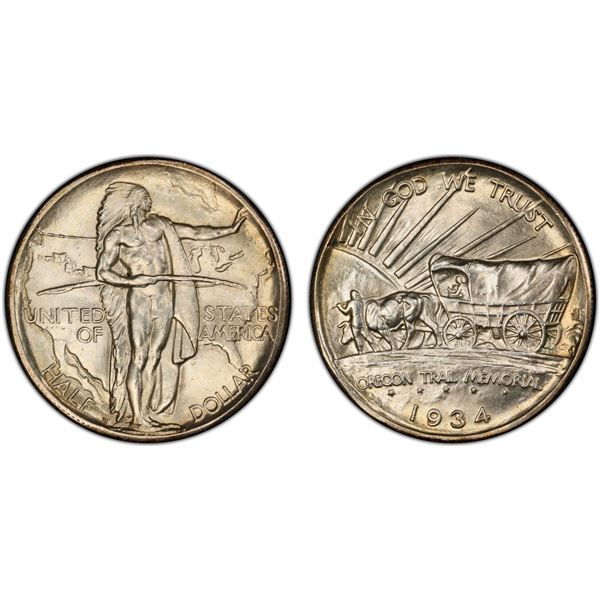 UNITED STATES: AR 50 cents, 1934-D, PCGS MS64