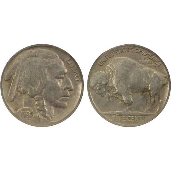 UNITED STATES: 5 cents, 1937-D, NGC XF45