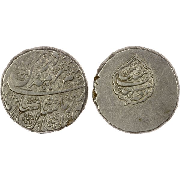 DURRANI: Shah Zaman, 1793-1801, AR rupee (11.44g), Mashhad, AH1212, VF-EF
