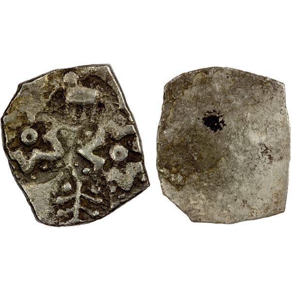ASHMAKA: Punchmarked, ca. 350-260 BC, AR ½ karshapana (1.42g), choice VF