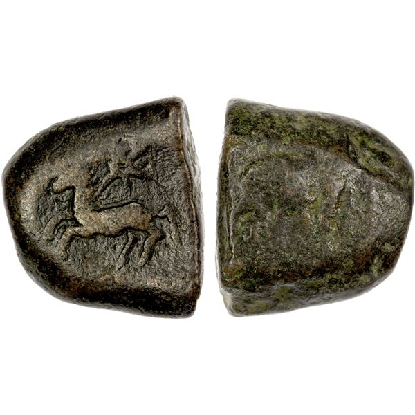 TAXILA: Anonymous, ca. 185-165 BC, AR karshapana (14.46g), VF