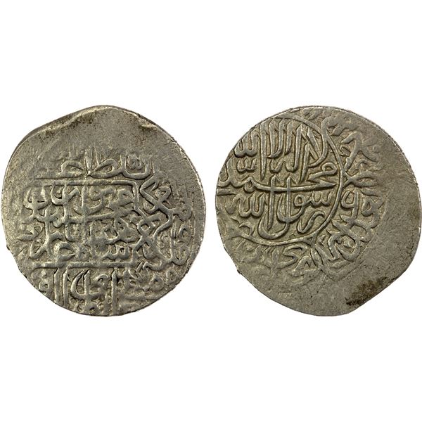 MUGHAL: Humayun, 1530-1556, AR shahrukhi (3.91g), Qandahar, ND, VF