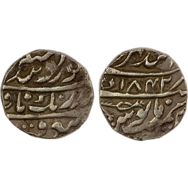 SIKH EMPIRE: AR gobindshahi rupee (11.42g), Anandgarh, VS1842, bold VF-EF