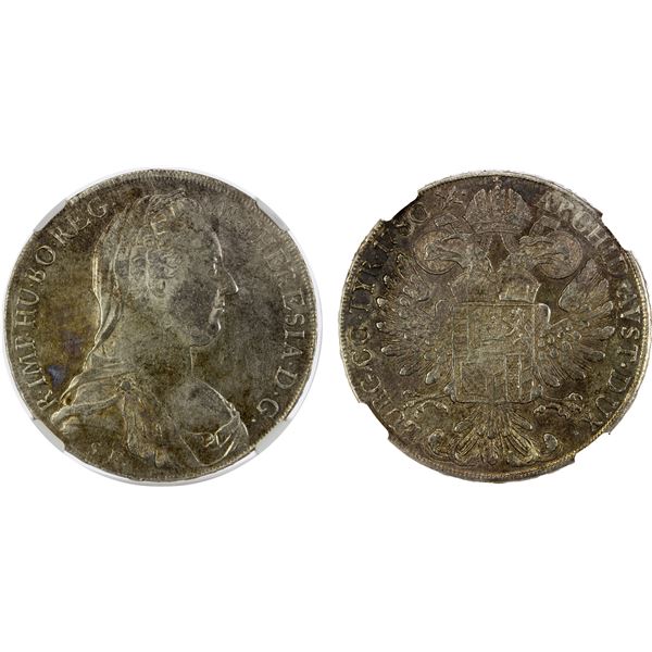 AUSTRIA: Trade Coinage, AR thaler, "1780", NGC AU53