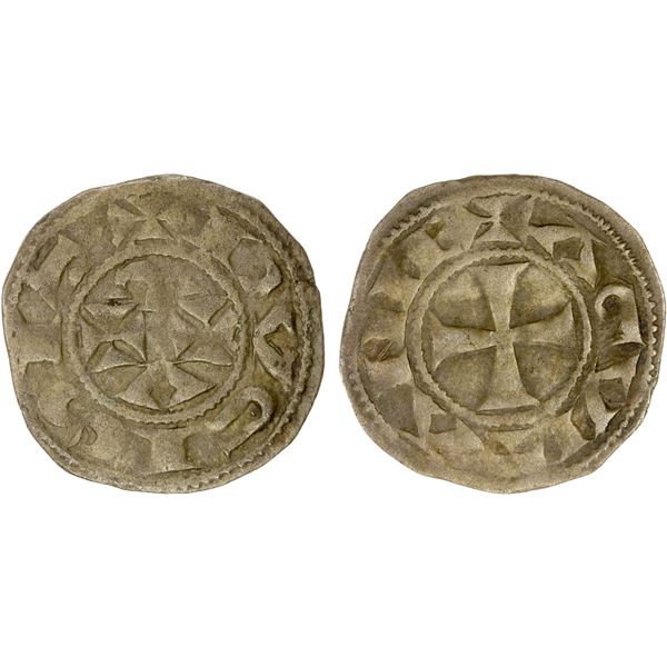 ANGLO-GALLIC: AQUITAINE: Eleanor, duchess, 1137-1204, AR denier (1.04g), after 1189, VF