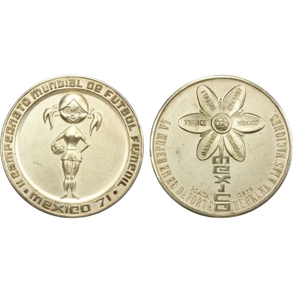 MEXICO: Estados Unidos, AR medal (50.57g), [19]71, Unc