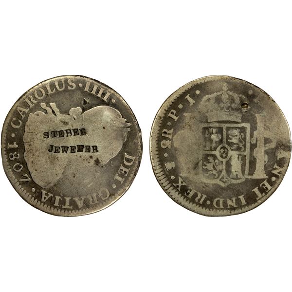 UNITED STATES: Merchant Tokens, AR 2 reales (5.44g), Good