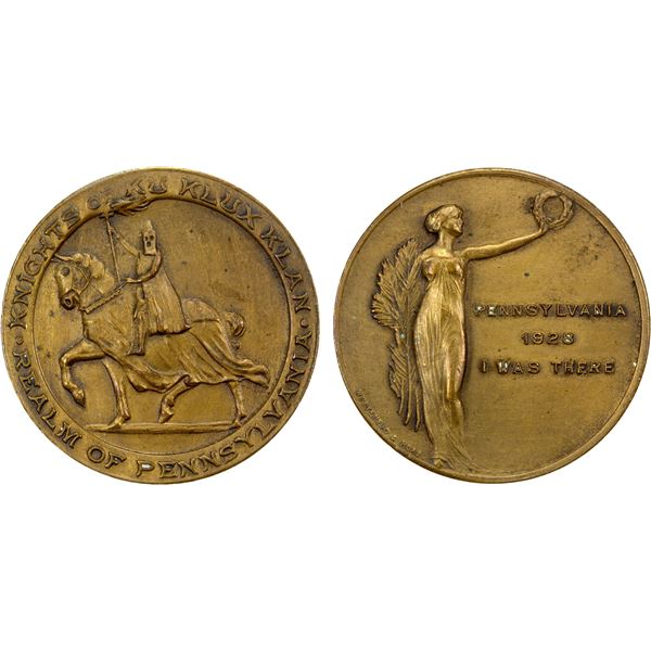 UNITED STATES: AR medal (13.56g), 1928, EF