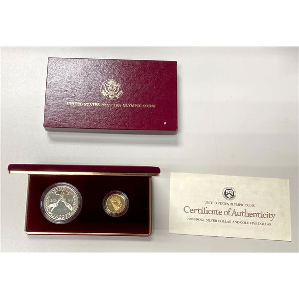 UNITED STATES: Olympic proof set, 1988, Choice Proof