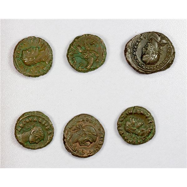 ANCIENT: ROMAN PROVINCIAL: EGYPT: LOT of 6 BI tetradrachms