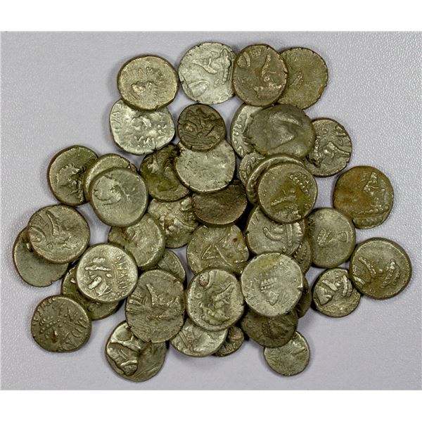 ANCIENT: ELYMAIS: Kamnaskires V, ca. 54/3-33/2 BC, LOT of 47 silver coins