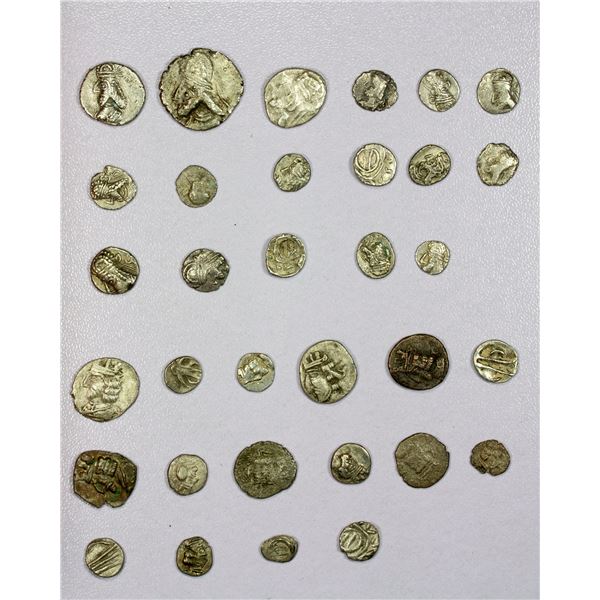 ANCIENT: PERSIS KINGDOM: Uncertain King II, 1st century AD, LOT of 33 AR coins