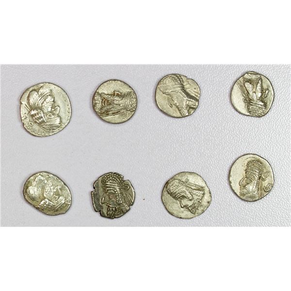 ANCIENT: PERSIS KINGDOM: LOT of 8 AR hemidrachms