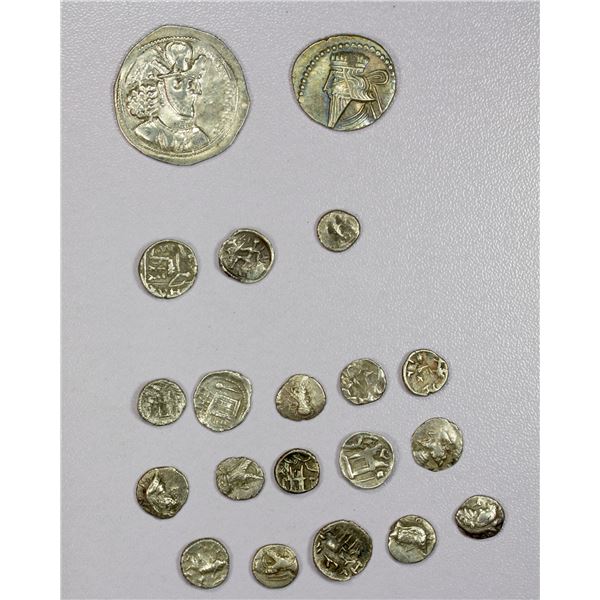 ANCIENT: PERSIS etc.: LOT of 20 AR coins from various periods