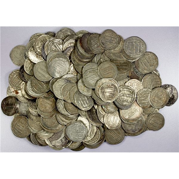 ISLAMIC: ABBASID: LOT of 299 silver dirhams