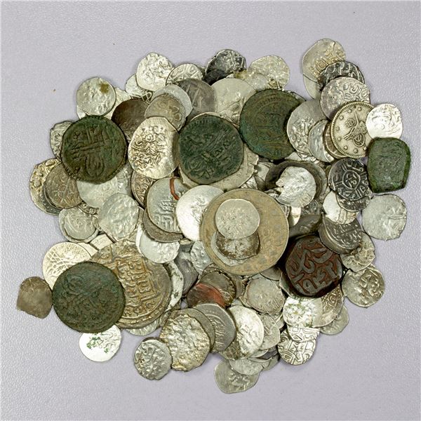 ISLAMIC: OTTOMAN EMPIRE: LOT of about 210 coins, nearly all silver