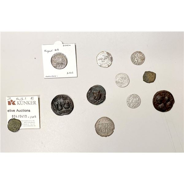 ISLAMIC: MEDIEVAL ISLAMIC: LOT of 6 silver and 5 copper coins