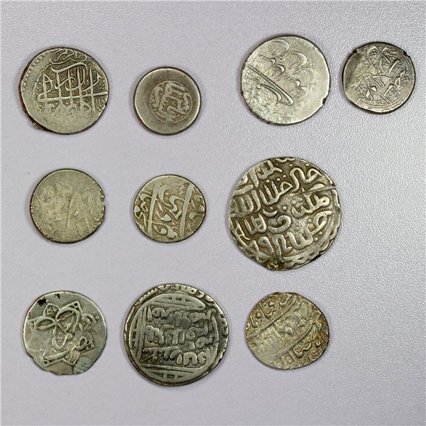 ISLAMIC: MEDIEVAL ISLAMIC: LOT of 10 silver coins