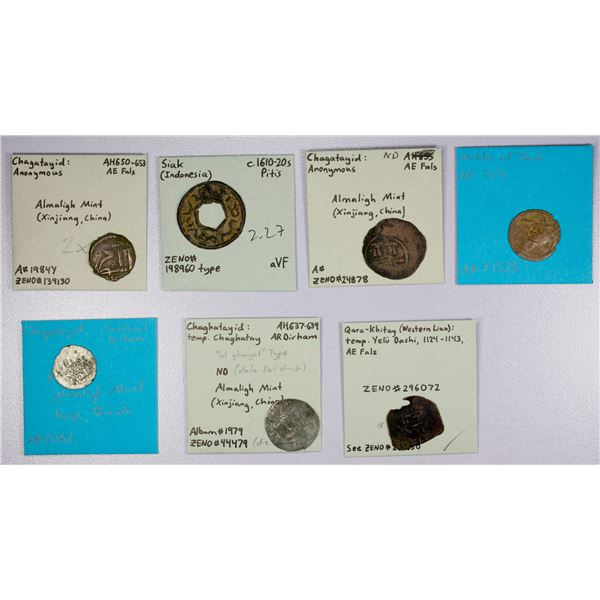 ISLAMIC: MEDIEVAL ISLAMIC: LOT of 7 coins