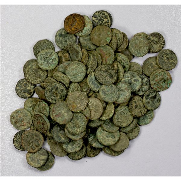 INDIA: INDO-SCYTHIAN: LOT of 109 AE drachms