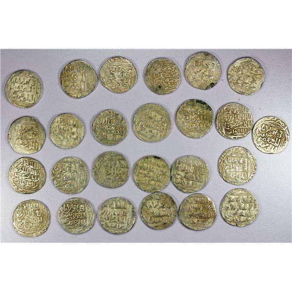 INDIA: DELHI: 'Ala al-Din Mas'ud, 1242-1246, LOT of 25 AR tankas