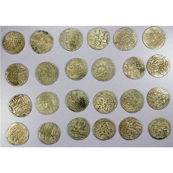 INDIA: DELHI: 'Ala al-Din Mas'ud, 1242-1246, LOT of 24 AR tankas