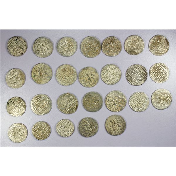 INDIA: DELHI: Nasir al-Din Mahmud, 1246-1266, LOT of 26 AR tankas