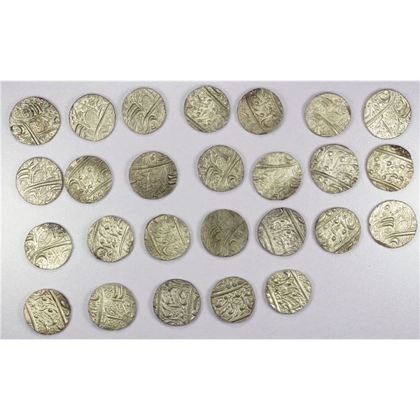 INDIA: SIKH EMPIRE: LOT of 26 Amritsar nanakshahi rupees