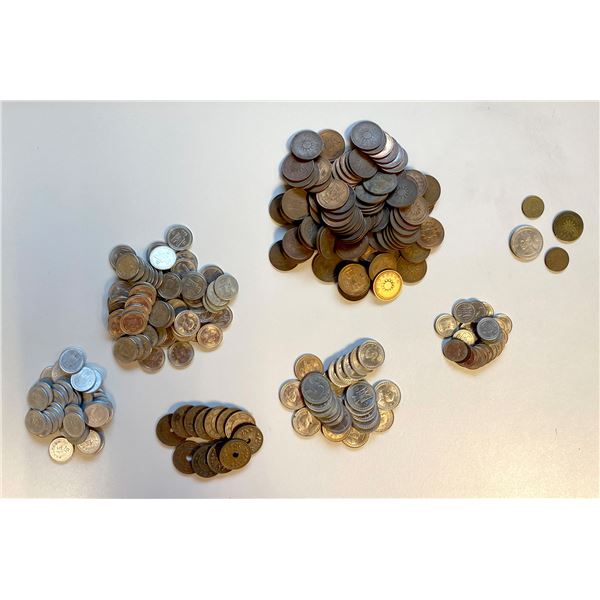 CHINA: Republic, LOT of 264 base-metal coins