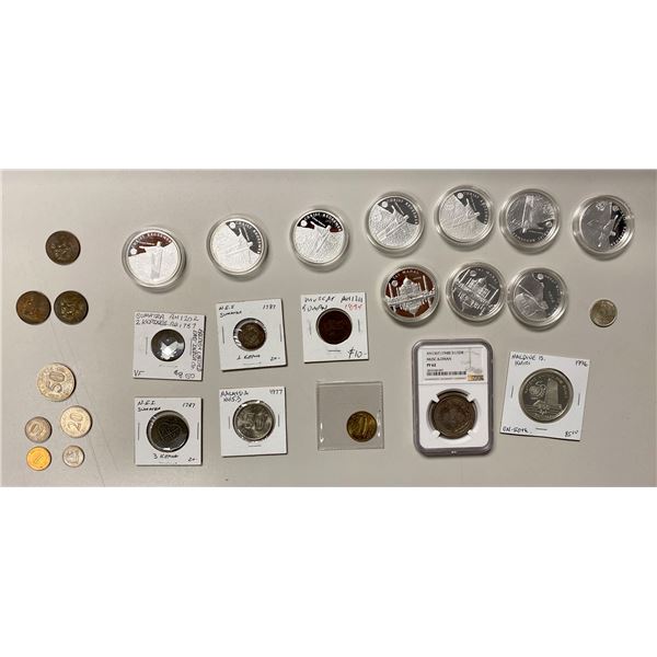 ASIA & MIDDLE EAST: Various, LOT of 27 coins