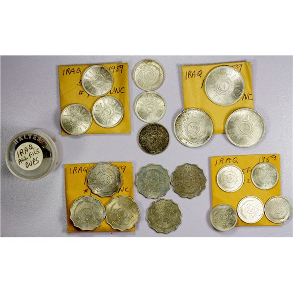 MIDDLE EAST: Iraq, LOT of 39 coins