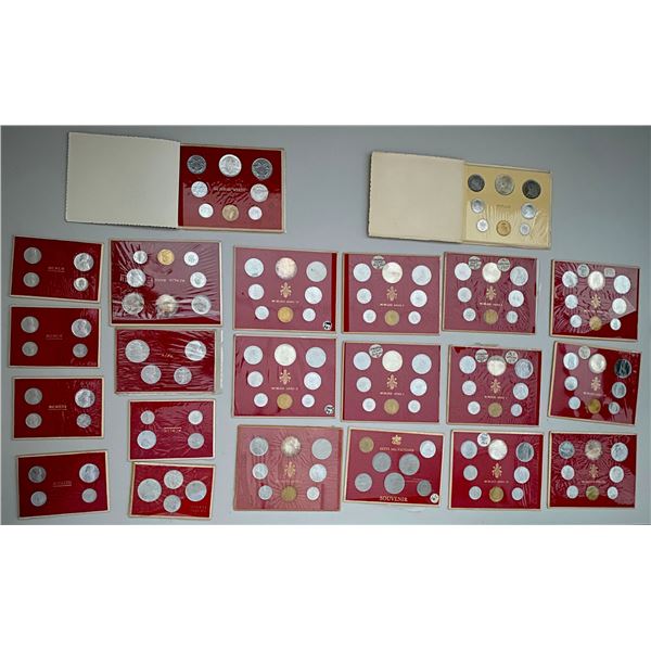 EUROPE: Vatican, LOT of 22 mint sets