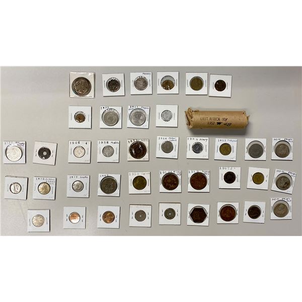 AFRICA: Various, LOT of 83 coins and tokens